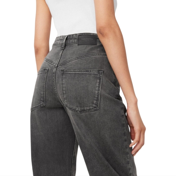 Frank and Oak Linda Balloon Fit Medium Grey Jeans Women's 28 - Picture 2 of 10
